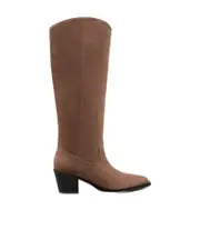 thick heeled short boots 36,37.5,37,38.5,39.5,38,39,40,41,36.5 taupe/black
