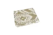IDC Homewares Allambee Honey Taupe White Cotton Throw Rug 125 x 150cm