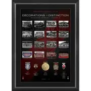 ESSENDON BOMBERS FRAMED DECORATIONS OF DISTINCTION BROWNLOW COLEMAN NORM SMITH