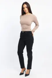 Black Mom Jeans High Rise - Size 16XL, Women's Skinny Jean