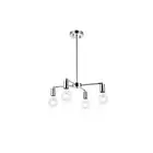 Living District Cairo 4 Light Pendant, Chrome - LD2339C