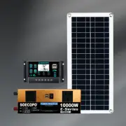 10000W Power Inverter Solar Generator With 200W Solar Panel Home Complete KitwT