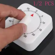 1/2 Pcs 60 Minutes Mechanical Timer Alarm Clock For Kitchen Cooking Precise Tool