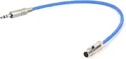 ROBAUN 3-Pin Mini XLR to Jack 3.5mm Plug Stereo Audio, 1/8" 3.5mm Male to Mini XLR Female Adapter Cable(Blue,15M)
