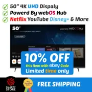 EKO 50" 4K ULTRA HD Smart TV with webOS Hub HDMI, USB, Ethernet Frameless Design