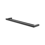 Caroma Luna Double Towel Rail 630mm Black - Black 630mm