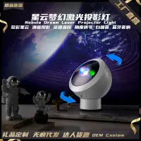 在飛比找樂天市場購物網優惠-【雙12大促】星云激光投影燈白噪音睡眠儀宇航員星空夢幻投影儀