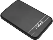 2.5Inch USB3.0 Hard Drive Box SSD External Enclosure Box with USB Cable (Black) Black One Size
