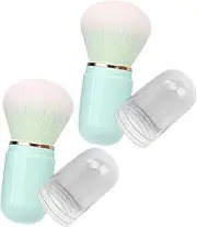 WOFASHPURET Retractable Travel Makeup Brushes Blush Foundation Brush for Liquid Powder Makeup Chic Durable Design for Go Touchups
