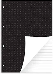 Filofax A4 Refill Ruled Perforated White Notepad Paper