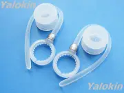 2 White Earloops and Eartips for Motorola H19 H19txt HX550 H525 H520 Boom 89605N