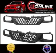 Front Grille fit Mitsubishi Triton MK 01-04 All Black - Dip Down plastic grill (for: Mitsubishi)