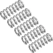 uxcell Compression Spring, 5Pcs 304 Stainless Steel, 6mm OD, 1mm Wire Size, 15mm Free Length, Silver Tone