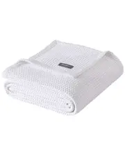 Eddie Bauer Solid Waffle Blanket