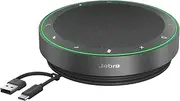 Jabra Speak2 75 Wireless Bluetooth Speakerphone with 4 Noise-Cancelling Mics, Full-Range 65mm Speaker and Super-wideband Audio - Certified for Zoom and Google Meet - Dark Grey