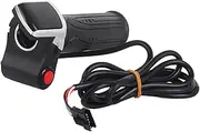 Electric Bike Throttle Grip, Half-Twist Throttle, Accelerator Throttle Handle 48V with LED Power Indicator for Electric Bikes Scooters
