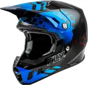 Fly Formula CC Tektonic Helmet (2XL, Black/Blue/Red)