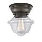 Innovations 532-LED Small Oxford 1-Lt Flush Mount, ORBZ/CLR - 623-1F-OB-G532-LED