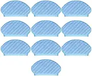 10 Pack Replacement Microfiber Mopping Pads Compatible with Ecovacs Deebot OZMO T5, N7, 920, 950 Robot Vacuums