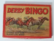 Vintage 1939 Whitman Publishing Co Derby Bingo game in outstanding condition
