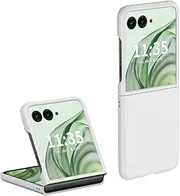 [QINOUK] Case for Motorola Razr 50, [Anti-Scratch] Ultra Thin Hard PC Protective Case for Motorola Razr 50-White