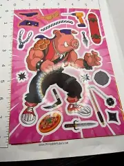 STICKER SHEET: TMNT Ninja Turtles Build your own Shredder Bebop Rocksteady