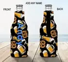 Beer Stubby Holder Zip Up Bottle Cooler Collapsible Personalised