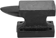 Cast Iron Anvil,Portable Blacksmith Anvil,Stable Workbench Anvil,Iron Horn Anvil Bench,High Hardness,Extra Large Feet,Secure Placement,for Flattening,Forming,Milled,Polished A