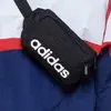 ADIDAS 側背包 腰包 側背包 運動 登山包 隨身包 出國 旅遊 方便 輕巧 黑色 DT4827