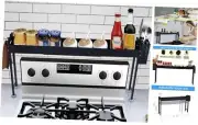 Over Stove Spice Shelf for Kitchen Spice Rack Organizer with Extra Basket and