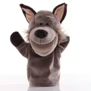 Wolf Open Mouth Hand Puppets Plush Animal Toys Dreaming Prelend Game Story