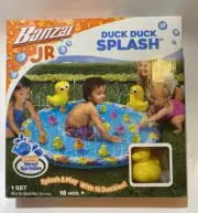 Banzai Jr Duck Duck Splash Inflatable Kiddie Pool Splash and Play 15 Duckies New
