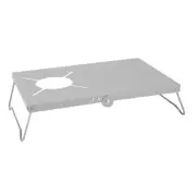 Camping Stove Table Camping Table Black/Silver Foldable 332g Backpacking