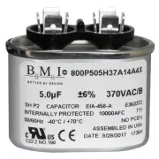 USA Run Capacitor 5 UF - 5 MFD 370 VAC Flat Oval