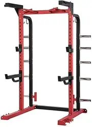 Commercial Power Rack Half Cage Squat Rack Home Gym Pull Up
