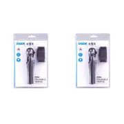 2x Laser Mini Foldable Tabletop Tripod Stand w/ Phone Adapter For Cameras Black