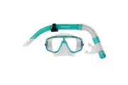 Mirage Cruise Premium Adult Green Silicone Snorkel & Mask Set