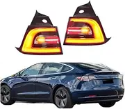 LED Tail Rearlights Compatible For Tesla Model 3 2017-2023 Turn Signal Light Stop Brake Lamp Driving Foglamp Car Accessories(RHD)