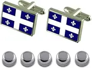 [Select Gifts] Shirt Dress Studs Québec Flag Cufflinks