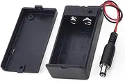 LIFKICH 2pcs Battery Holder Case with Plug Durable Design for Batteries Lightweight Portable Off Slide Switch Included Random Color