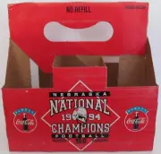 Coca-Cola Nebraska Cornhuskers 1994 National Champions Coke Special Carrier