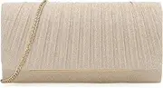 [nodeber] Women's Sparkling Evening Clutch Purse-Glitter Handbag with Detachable Strap for Weddings, Prom, Cocktail Parties