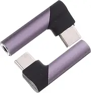 LABRIMP 2pcs USB C to Audio Adapter Compact Type C to Aux Converter Durable Design for Seamless Connection with Headphones for Mobile Devices and Laptops