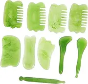 Scraping Massage Tool Gua Sha Set Pcs Facial Beauty Tool Massage Board Made of Resin Safe for Skin