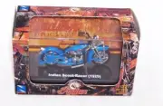 1:32 2004 NEWRAY 1929 INDIAN SCOUT RACER MOTORCYCLE BLUE NIB #06066