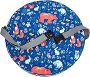 CATIEBYE Portable High Chair Cushion Booster Seat for Dining Table Straps Detachable Zipper Design for Eating Drawing and Playing