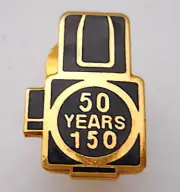 Hasselblad 50 Years 150 Commemorative 3/4" Lapel Pin Tie Tack NEW