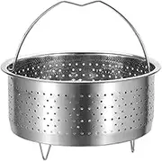 Stainless Steel Steamer Basket for Instant Cooker with Handle Pressure Cooker Rice Steamer