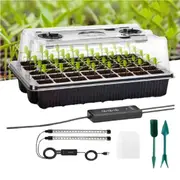 Seed Starter Tray 40 Cells Seedling Starter Kit with Grow Light Seed Germination