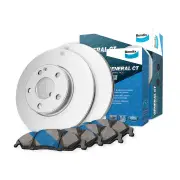 Front Bendix General CT Disc Brake Rotors + Pads for Kia Rio JB 1.4L 1.6L